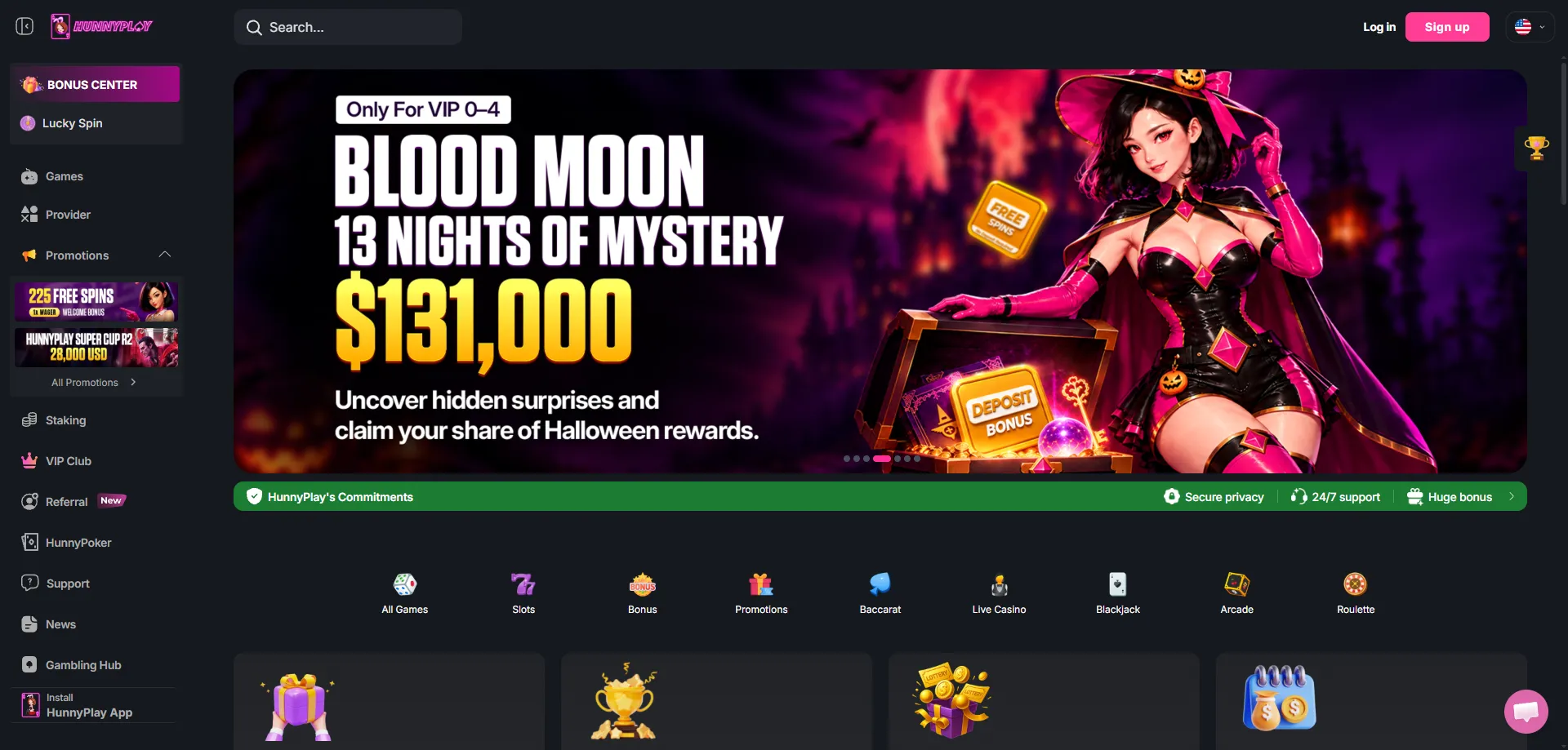 Popular slot titles available at HunnyPlay Casino in 2026